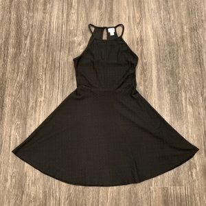 Mossimo Supply Co. Black Skater Textured Dress